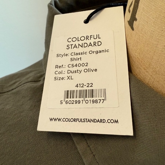 Colorful Standard Classic Organic Button Down Shirt ~ NWT - Picture 2 of 6